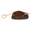 Louis Vuitton Klassische Monogramm-Kette  kompakt und tragbar  Canvas mit Monogramm-Beschichtung  Schlüssel- und Münzbörse  Damenstil  braun