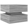 LED Coffee Table In Grey Sonoma 50 X 50 X 40 Cm