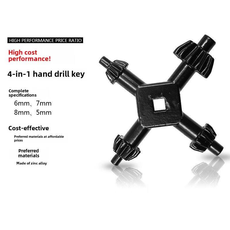 Jundingying 0.6-6mm Multifunction Drill Chuck Wrench