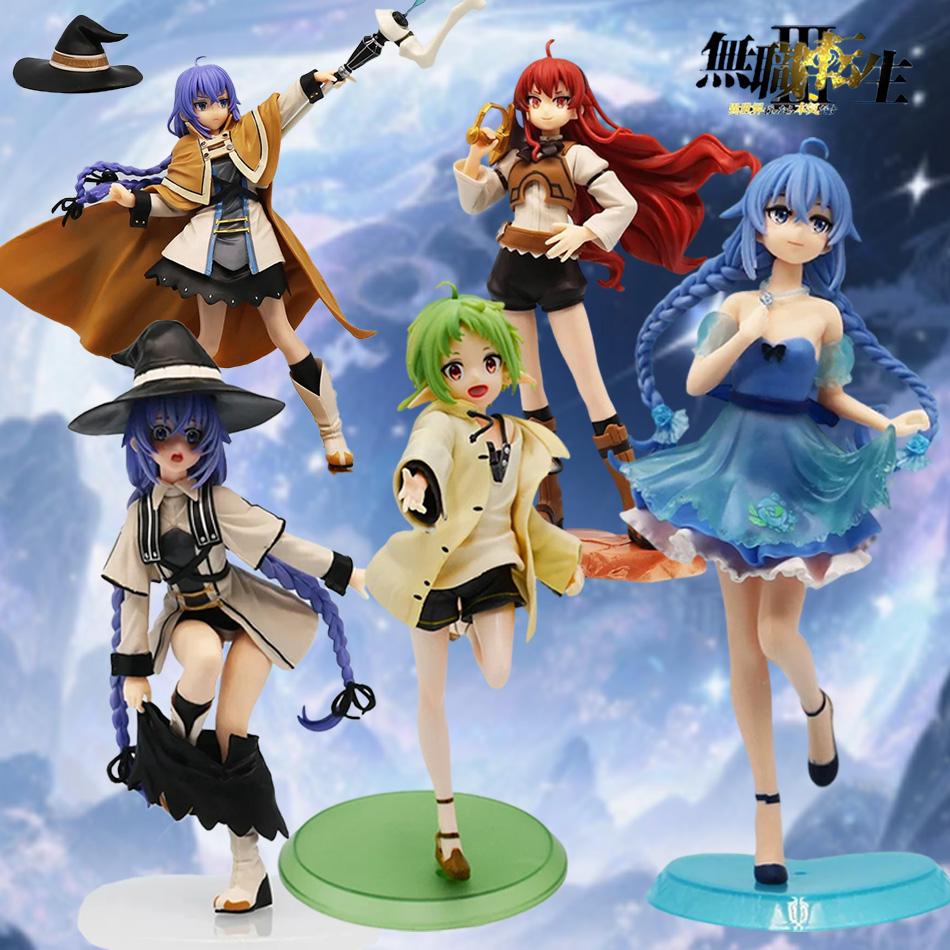 Jobless Reincarnation Magierin Roxy Migurdia PVC Anime Figur, Sammlermodell für Erwachsene Maßstabsverhältnis Puppe Spielzeug Spielsets