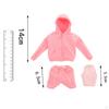 1/6 Scale Casual Workout Set Hoodie Tops and Shorts with Knit Tank Clothes for 12'' HT Action Figure