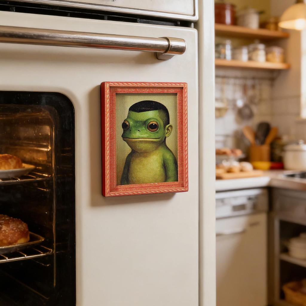 Funny Magnets For Fridge Frog Photo Frame Locker Decoration Magnetic Whiteboard Sticker For Home Office Kitchen Classroom Dorm