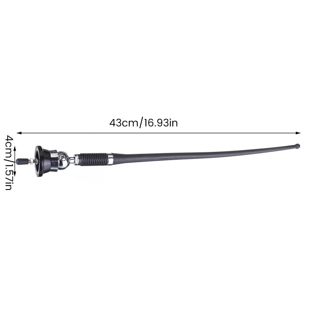 Car Roof Radio Antenna 17inch Car Radio Aerial AM-FM Rubber Antenna 51in Cable Flexible Roof Mount Signal Aerial for Car Vehicle