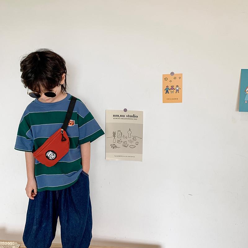 Boys Chest Crossbody Bag Trendy Printed Coin Purse Versatile Small Bag Waist