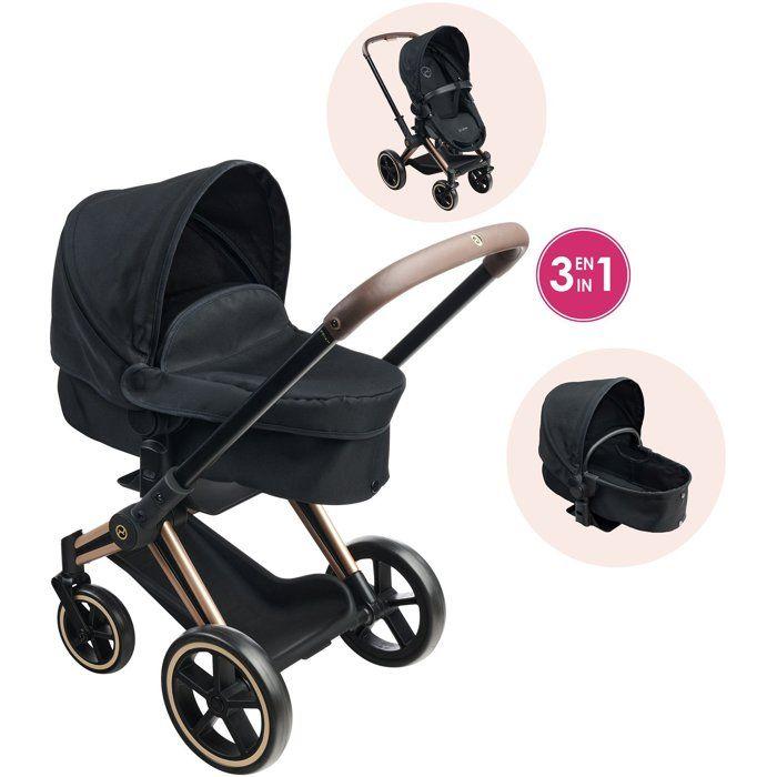 Carrozzina 3-in-1 - COROLLE - Cybex Priam - Per bambole da 36 a 42 cm - Grigio - Dai 3 anni