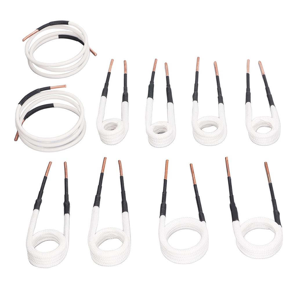 10Pcs Induction Heater Coil Kit Bolt Remover Tool Brass Core Wire High Frequency Accessories Ignition Parts 3.0mm