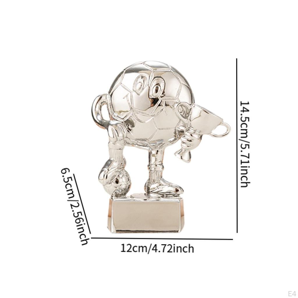 Soccer Trophy Football Award 5.7 inch Ornament Home Decoration Reward for Children Primary