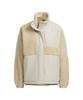 Adidas KTX54 Fleece Warding Jacket in Magic Beige Women's Loose-Fit Full-Zip (JG8222)