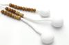 Soka Gakkai prayer made in solid cotton wooden SGI yellow yang for men beads, natural, Kyoto, boxwood, tassel, beads, (Tsuge)