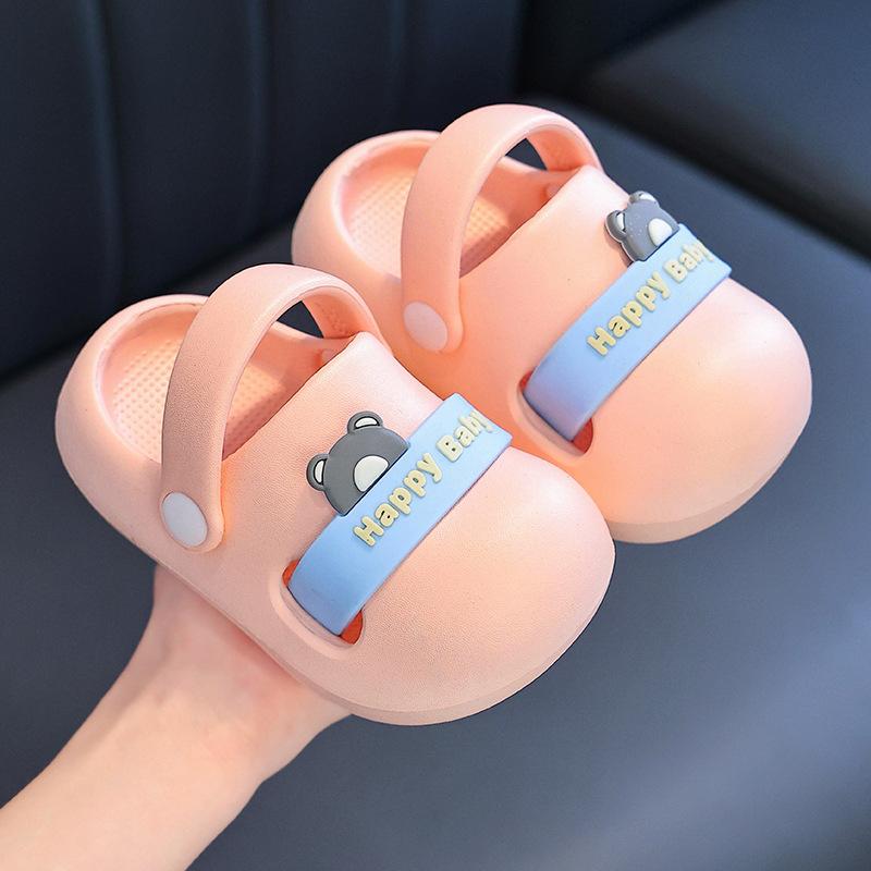 

Children s summer clogs for girls, indoor non-slip cartoon sandals for boys, toddlers, and older kids, suitable for outdoor beach wear 18-19Inner Length13cm