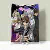 Anime V-Vampire Knight Throw Lightweight 240g Flannel Blanket Soft Skin-friendly for Summer Cooling