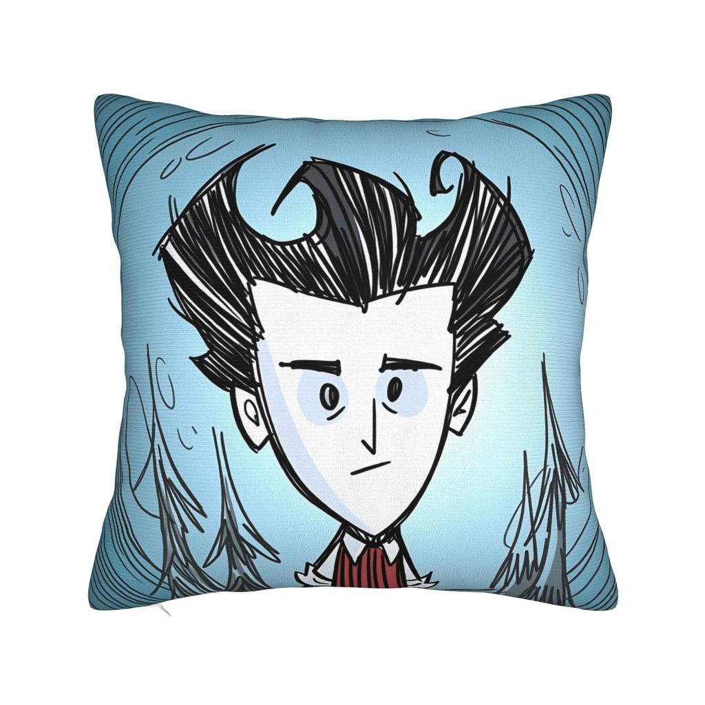 Pillow Cover Don't Starve Maxwell Thinking Kawaii Pillow Case For Couch Sofa Bedroom Pillowcases
