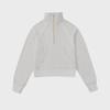 Women's Short Chimney Collar Casual Sports Sweatshirt - Half-Zip, Plus Velvet, Loose Fit