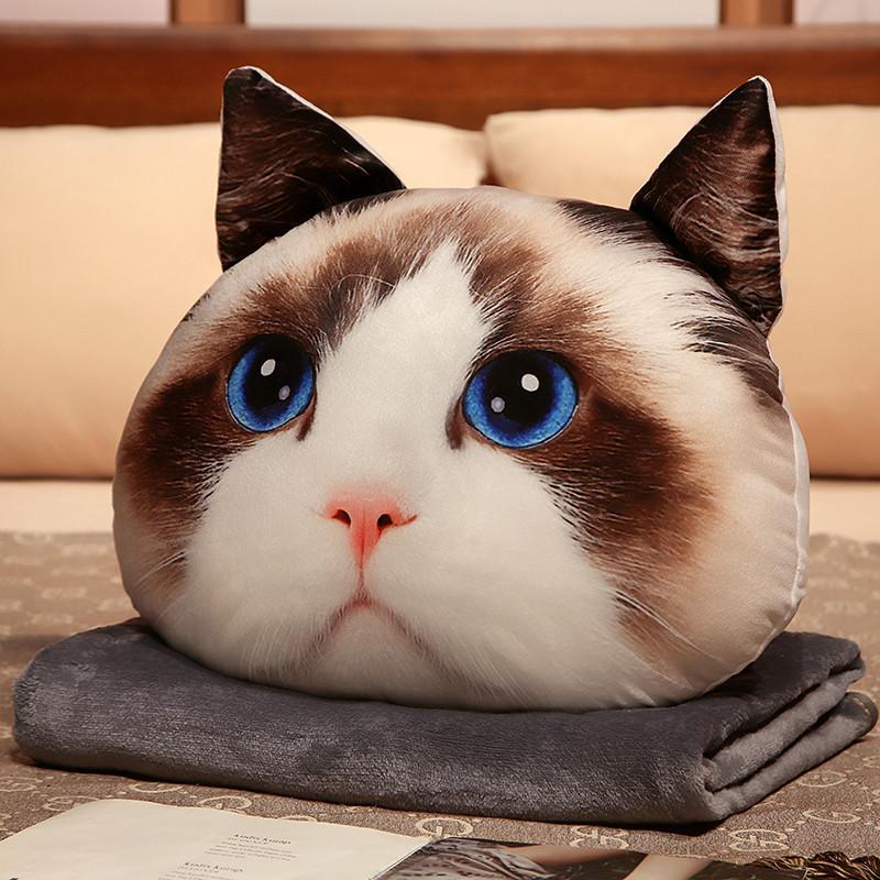 Cartoon Animal Shiba Inu Throw Pillow Blanket Plush Toy Cat Toy Home Sofa Pillow Cushion Doll