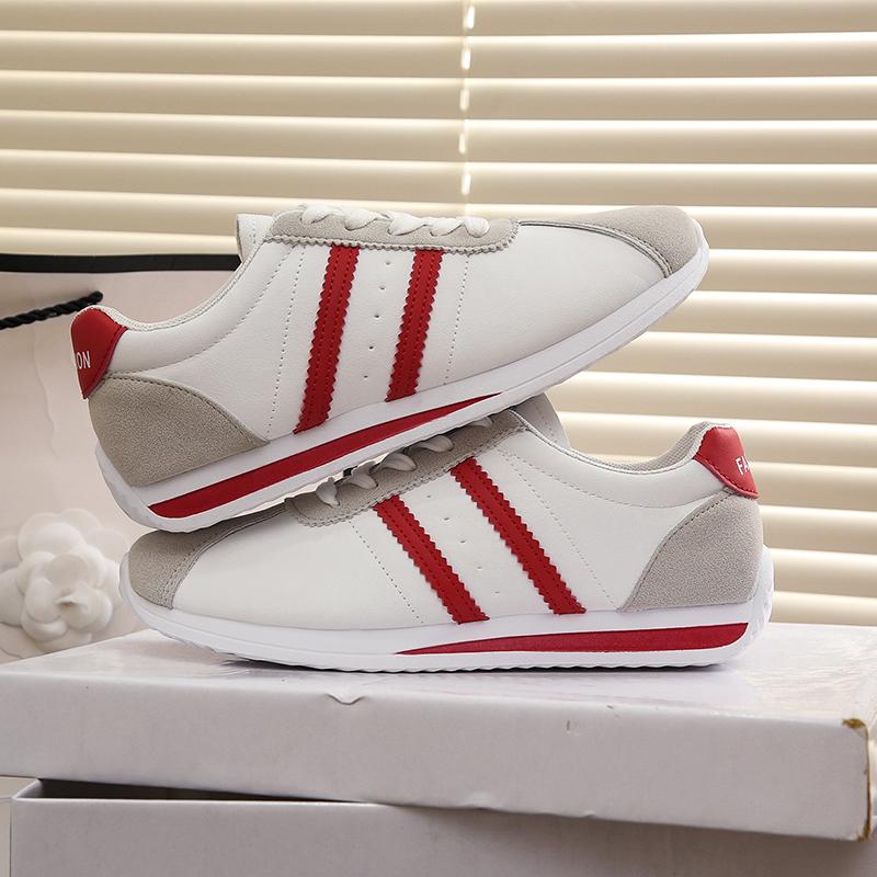 

Fashion 2024 Fashion Lace Up Vulcanized Shoes Outdoor Breathable Sports Shoes Plus Size 36-42 Comfortable Casual Shoes for Women Sneaker 35 красный