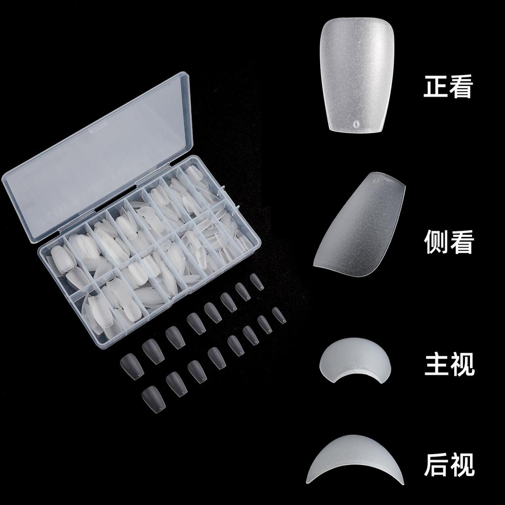Wearing Nail Pieces Box Matte Transparent Nail Pieces 420 Pieces Manual Wearing Nail Pieces Special for Wearing Nail Pieces