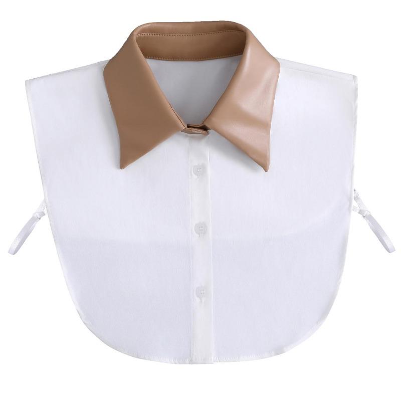Hollow Lace Chiffon Doll Cotton Fake Collar Blouse Sweater Detachable Shirt Collar False Collar Lapel Women Top Collars Decor