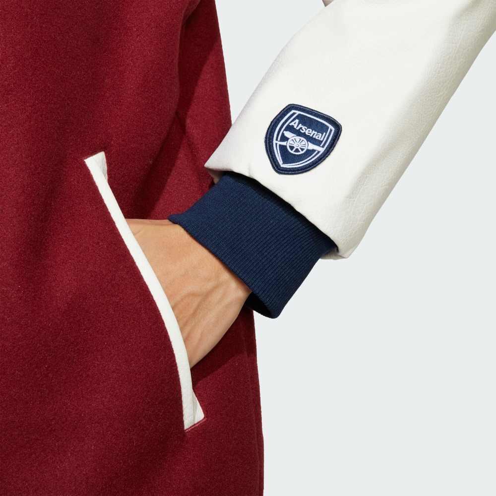 adidas Originals Football Sports Series Motif Lettres Veste en Coton Chaude Confortable Décontractée Veste Homme Élégant-Violet JF0560
