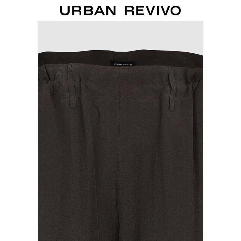 UR2026 Men's Retro Beaded Drawstring Wide-Leg Pants