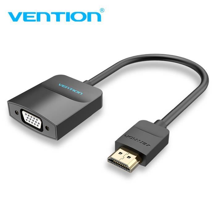 Convertisseur HDMI vers VGA - VENTION - Adaptateur - Full HD 1920x1080 - Noir - Vidéo
