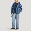 Adidas Originals Loose Fit Cotton Hooded Long Sleeve Denim Jacket Men jackets KR5056