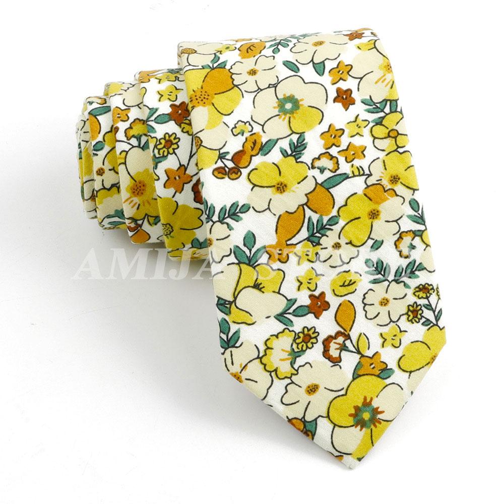 

Новый Хлопковый Цветочный Галстук для Мужчин Женщин Мягкий Нежный Элегантный Цветочный Галстук Белый Синий Желтый Узкий Узкий Свадебные Аксессуары для Вечеринки CHINA