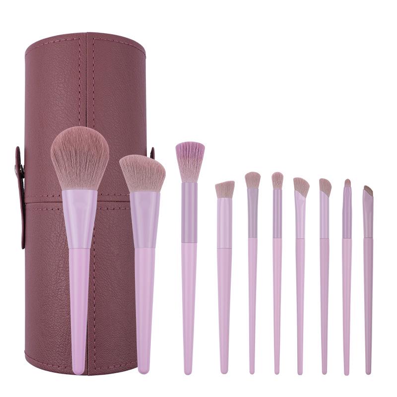 Cai Shi Lan 10/12-Piece 3.0 Three-Color Makeup Brush Set - Soft Bristles for Blush, Powder, and Contour.