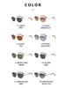 2312P Polarized Metal Round Frame Casual Sport Fashion Sunglasses