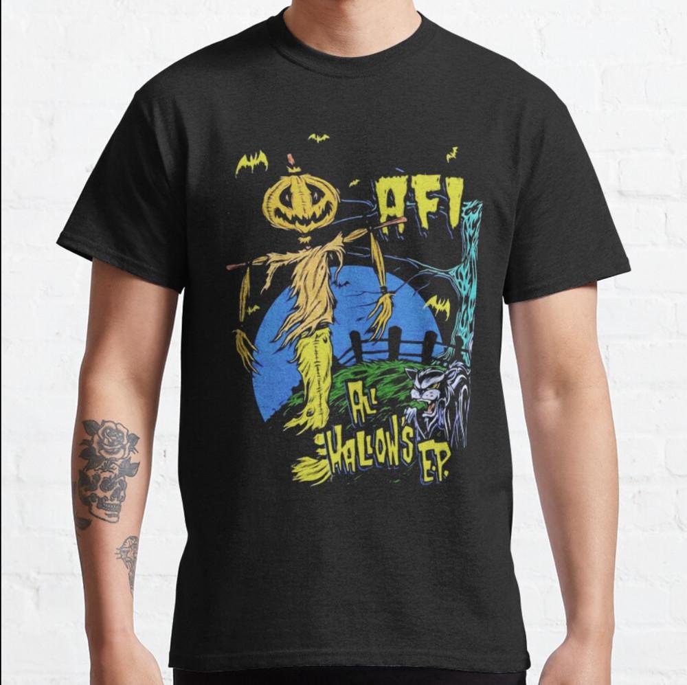 AFI All Hallow’s EP Cover Short Sleeve Gift For Fan Black All Size Shirt