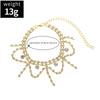 Exquisite Luxury Glittering Rhinestone Multi-layer Tassel Anklets for Women Beach Sexy Charm Ankle Chain Jewelry Accessories