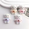 Resin Cartoon Plush Bear Charms for Phone Cases, Clogs, and Beaded Pens