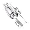 Metal Ice Scoop Stainless Steel Food Candy Scoop for Cookie Flour Pet Dog Food Dishwasher Safe Kitchen Tools Bar Party Supplies