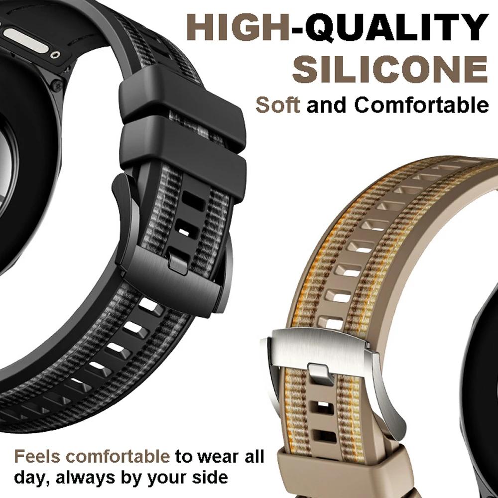 Sport Strap For HUAWEI WATCH GT 6 Pro 46mm Composite Nylon+Silicone 22mm Wrist Bracelet Correa Pulseras HUAWEI Watch 6 Pro Band