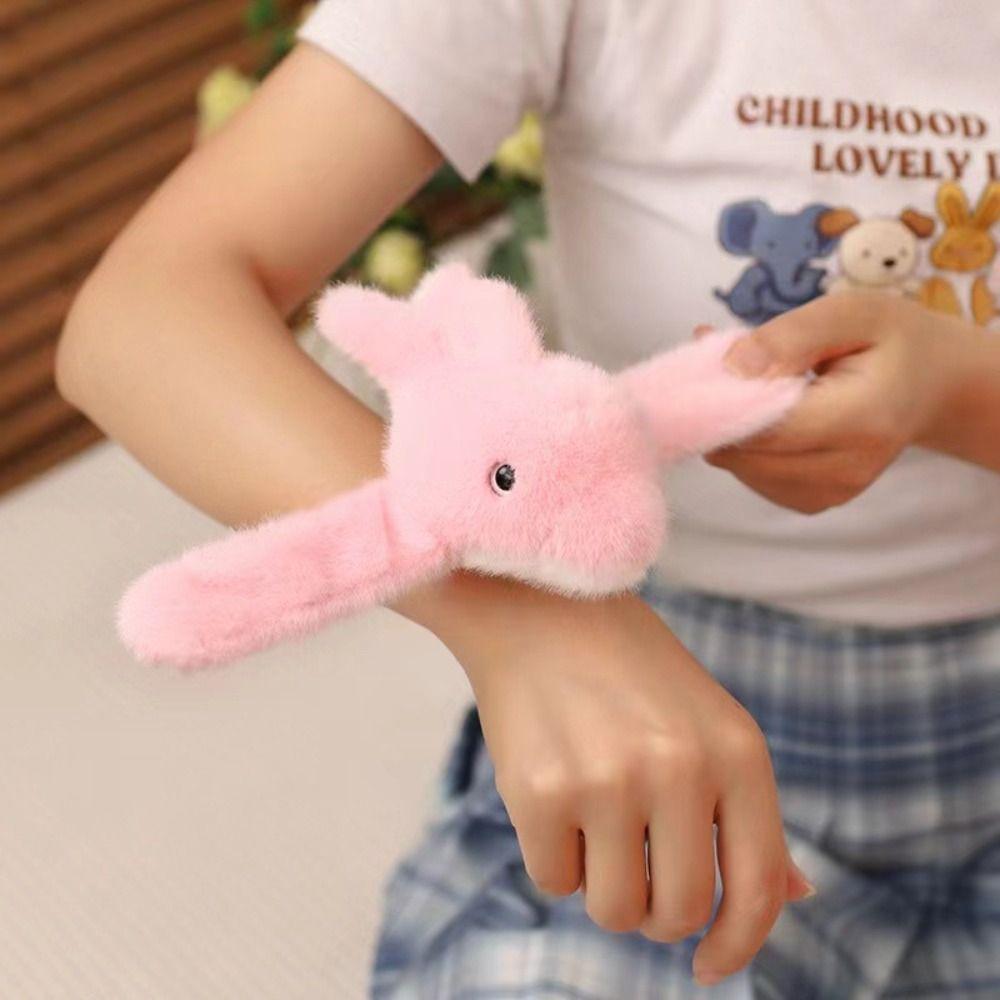 Wristband Toy Doll Clap Circle Stuffed Animal Stuffed Slap Snap Plush Hand Circle  Kids Toy