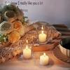 1Pcs Premium Clear Tealight Candle Holders for Wedding, Holiday and Home Decor