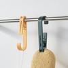 Bathroom Shower Curtain Clips Utility Hooks for Kitchen Towel Rod Wall Mount Hanging Clips Strong Hold 2kg