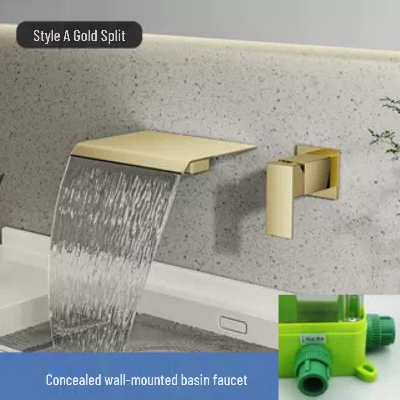 Xuanyong Concealed Wall-Mounted Waterfall Basin Faucet