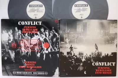 LP Record CONFLICT - Turning Rebellion Into Money MORT30 MORTARHATE 1987 UK Rock Used