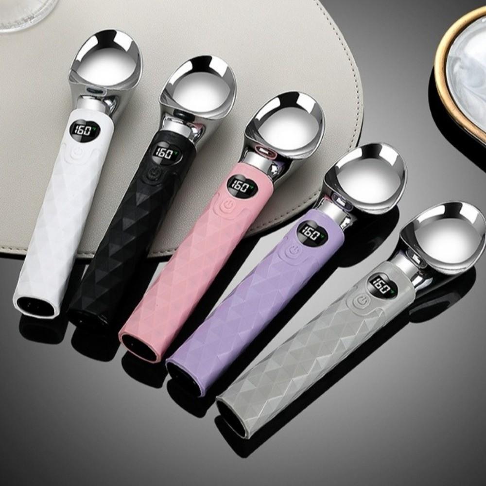 Waterproof Self Warming Dessert Gadget LED Display Ice Cream Dipper Hard Ice Cream