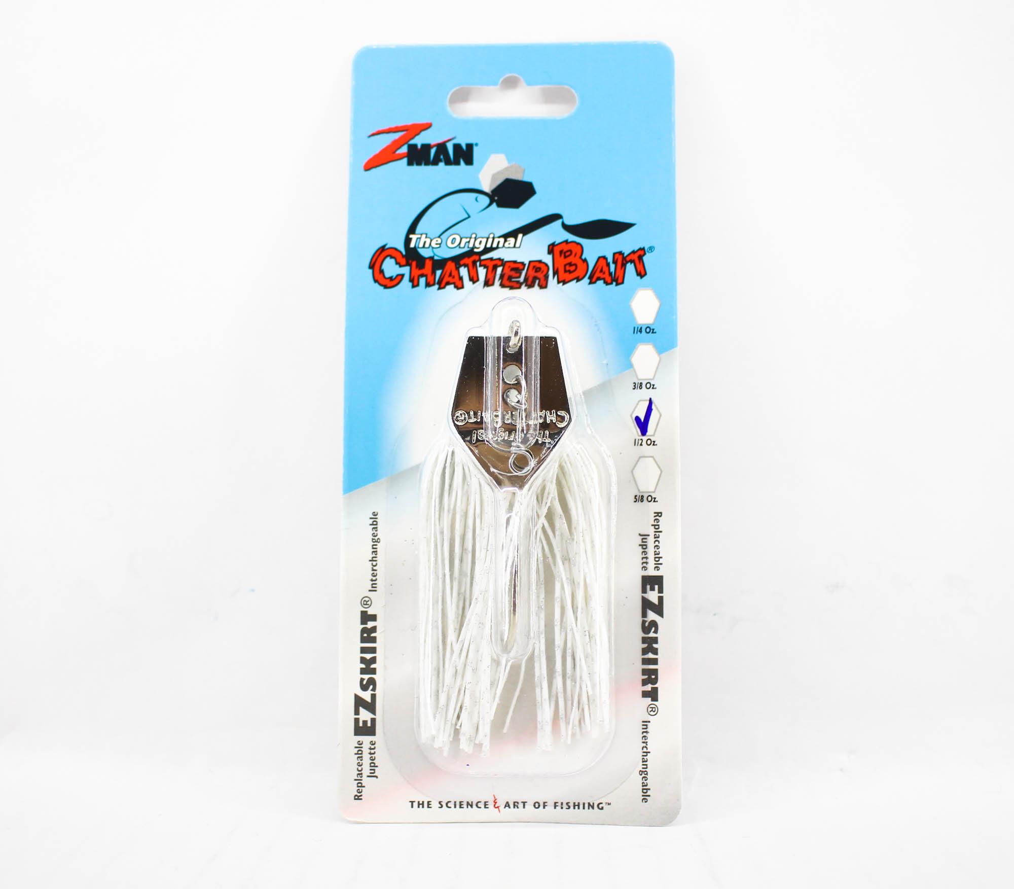 

Zman Chatterbait 1/2 унции Тонущая приманка, белая (0157)