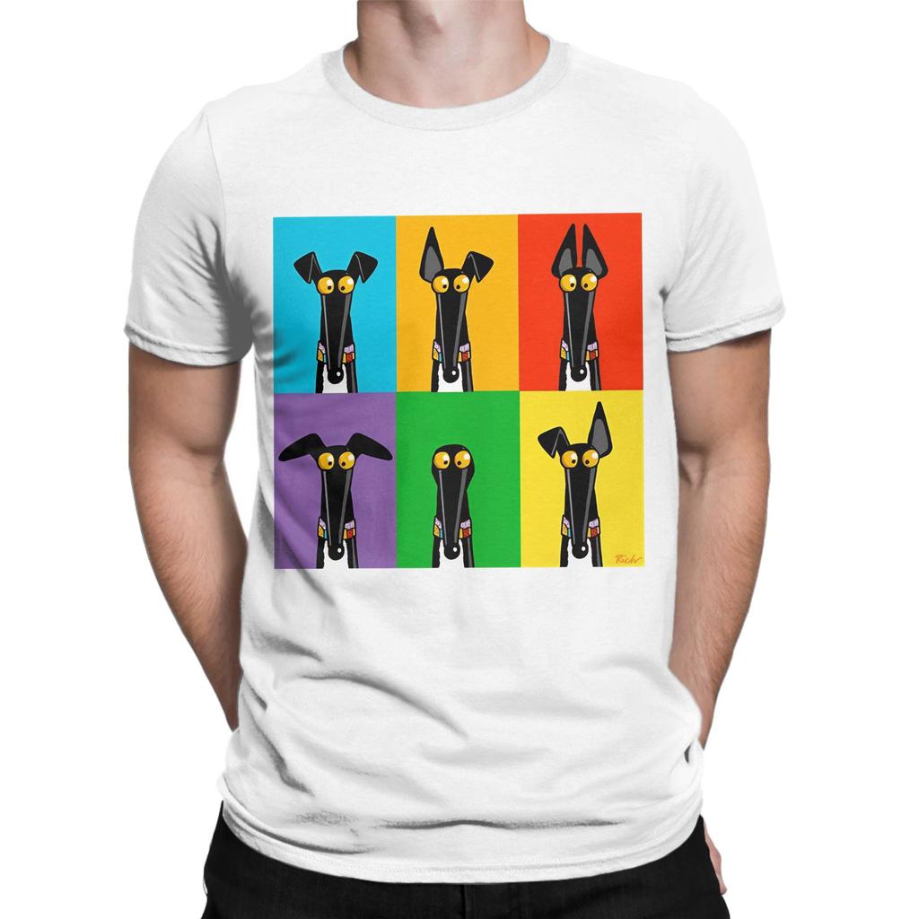 Greyhound Semaphore Funny Graphic 100 Cotton TShirt whippet Tees Tops For Unisex