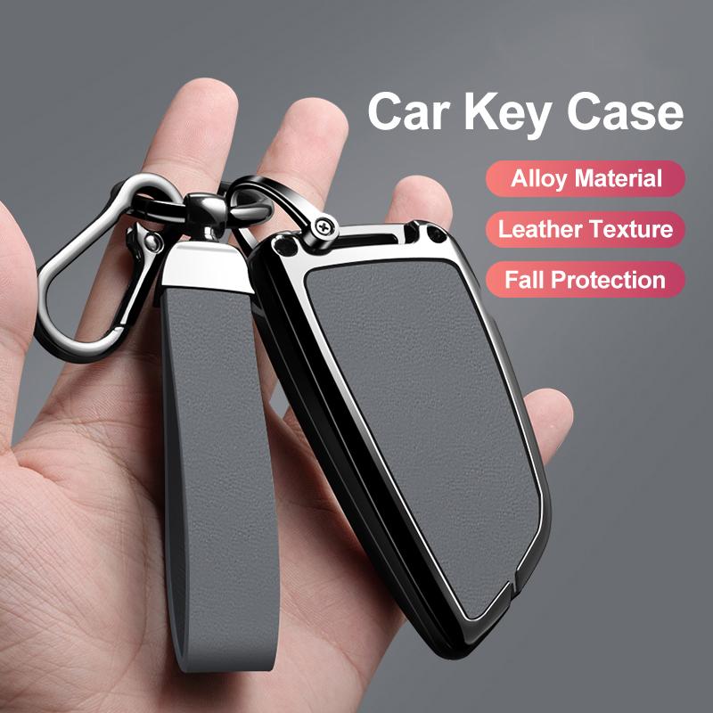 Zinc Alloy Leather Car Key Fob Case For Bmw X1 X3 X4 X5 X6 X7 1 3 5 6 7 Series G20 G30 F39 520 525 G11 F15 F16 G01 G02 F48