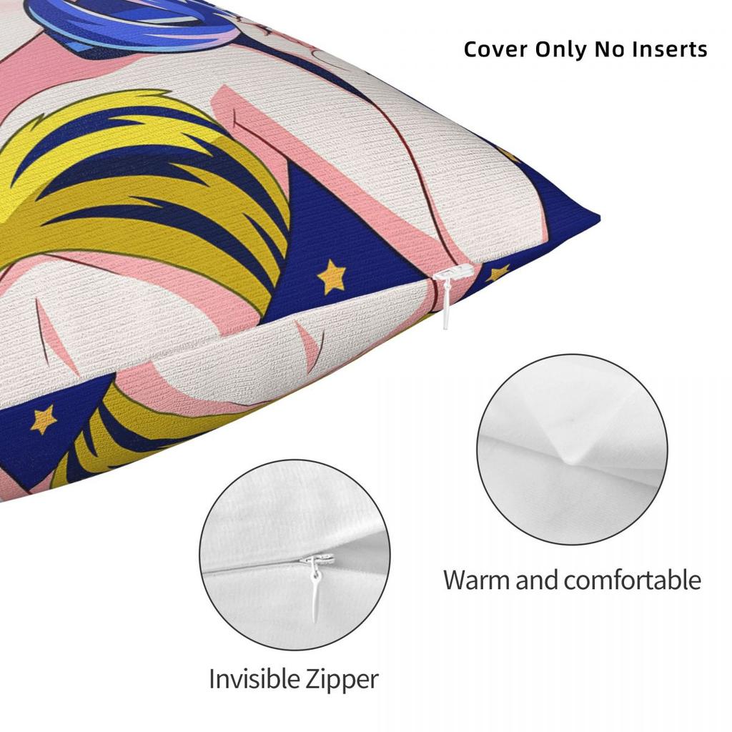 Urusei Yatsura Anime Pillow Cover Cute Funny Pillow Case Sofa Home Decoration Cushion Cover Soft Custom Pillowcases Birthday