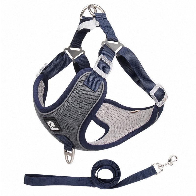Adjustable Reflective Shiba Inu & Corgi Harness: Anti-Pull Leash Vest for Medium to Large Dogs