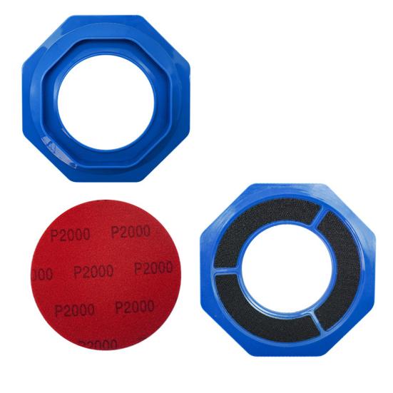 Bowling Ball Sanding Pad Holder, Universal Bowling Ball Base for Precision Surface Maintenance, Bowling Cleaning Polishing Display Stand, Bowling синий