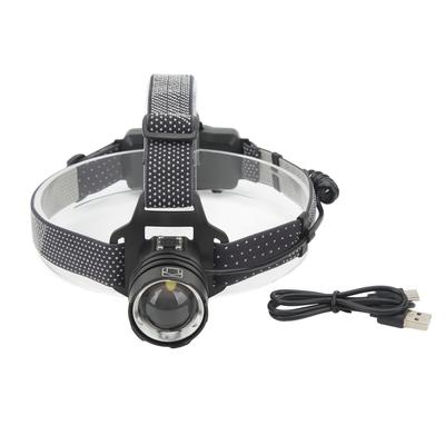 LED Stirnlampe XHP50 Glühbirne TYP C Wiederaufladbar Teleskopischer Zoom Helle Stirnlampe für Outdoor Camping