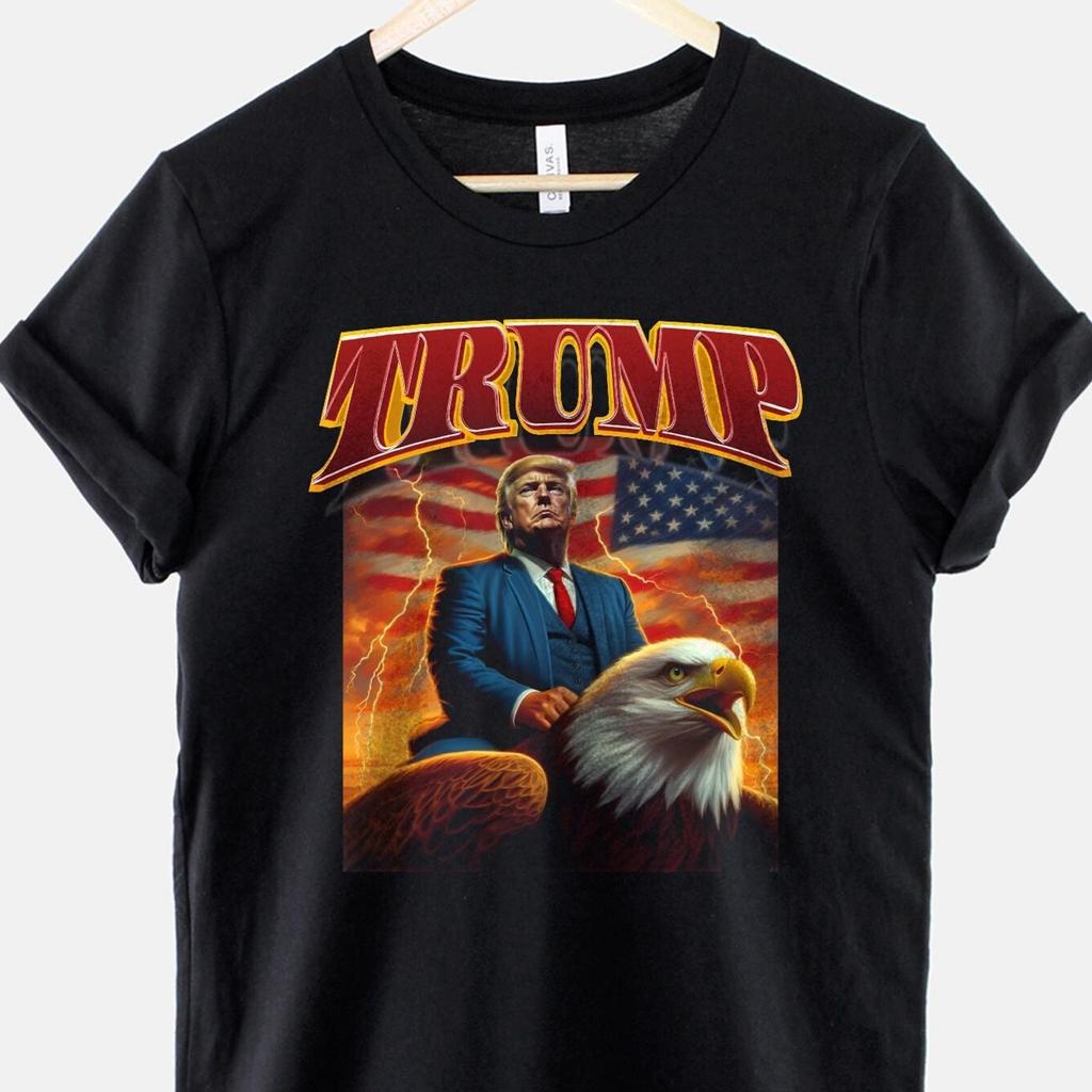 Vintage Trump T-Shirt: President Trump Flying Eagle Nostalgia Tee