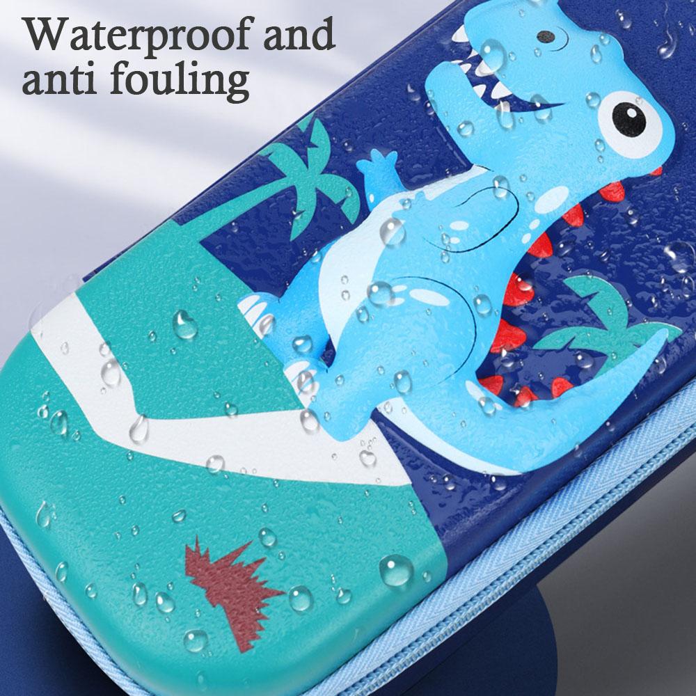 Fashion Cartoon 3D Stationery Box Waterproof Children Pencil Case Kids Pencil Bag With Dual Zip For Boys Girls School Gift