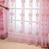 European Beaded Embroidered Sheer Curtains, Grommet Top with Thermal Insulation, for Living Room and Bedroom Decor, Elegant Floral Pattern