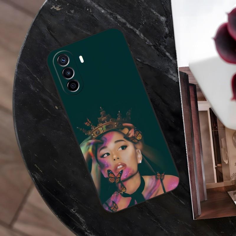 A-Ariana G-Grandes Phone Case For Huawei P50 P40 P30 Mate50 Mate40 Mate30 NOVA10 NOVA9 NOVA8 Pro Plus Black Soft Cover